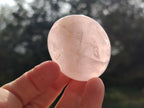 Polished Gemmy Rose Quartz Palm Stones x 24 From Madagascar - Toprock Gemstones and Minerals 