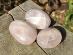Polished Gemmy Rose Quartz Palm Stones x 24 From Madagascar - Toprock Gemstones and Minerals 