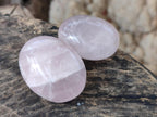 Polished Gemmy Rose Quartz Palm Stones x 24 From Madagascar - Toprock Gemstones and Minerals 