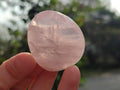 Polished Gemmy Rose Quartz Palm Stones x 24 From Madagascar - Toprock Gemstones and Minerals 