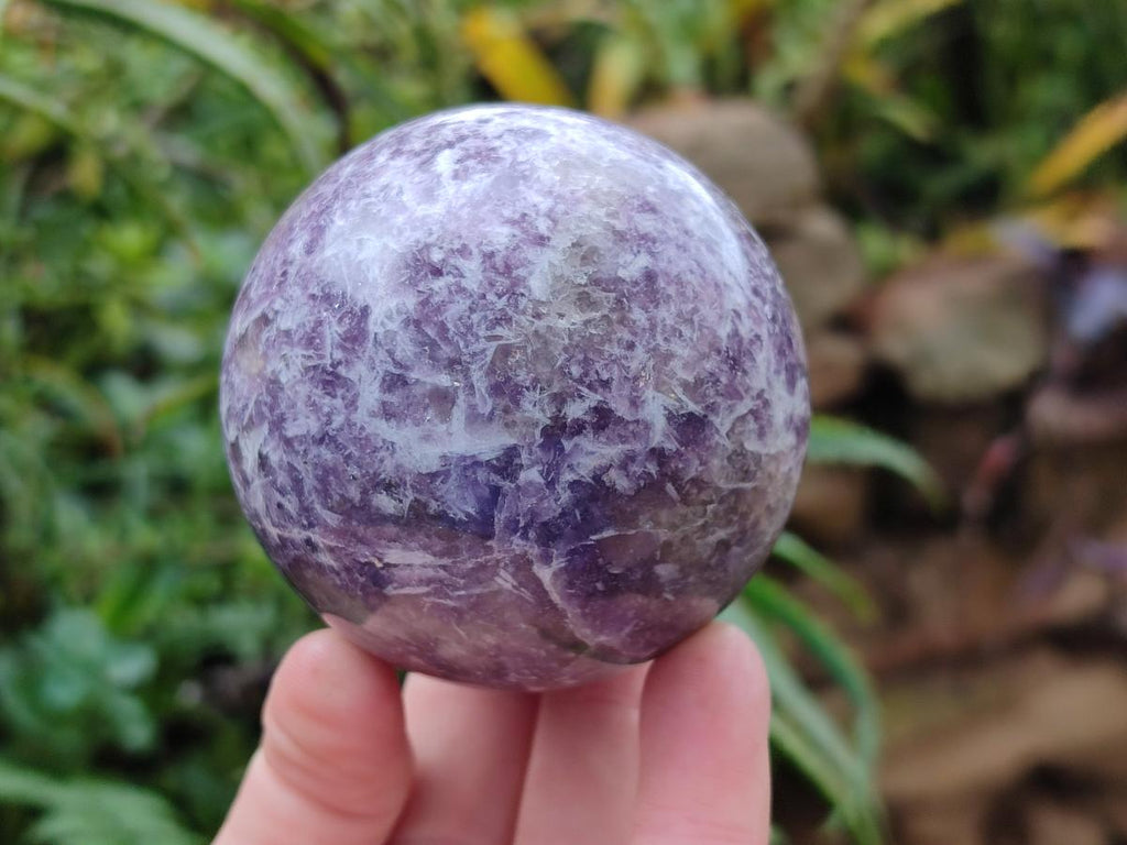 Polished Lepidolite Spheres x 4 From Ambatondrazaka, Madagascar - Toprock Gemstones and Minerals 