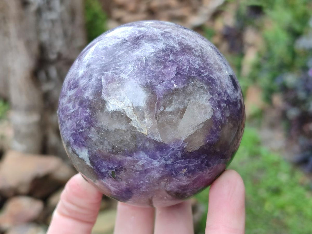 Polished Lepidolite Spheres x 4 From Ambatondrazaka, Madagascar - Toprock Gemstones and Minerals 