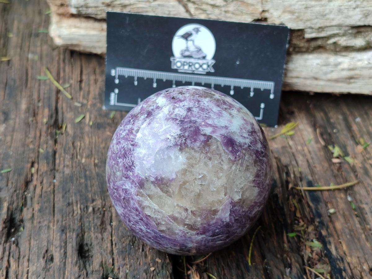 Polished Lepidolite Spheres x 4 From Ambatondrazaka, Madagascar - Toprock Gemstones and Minerals 