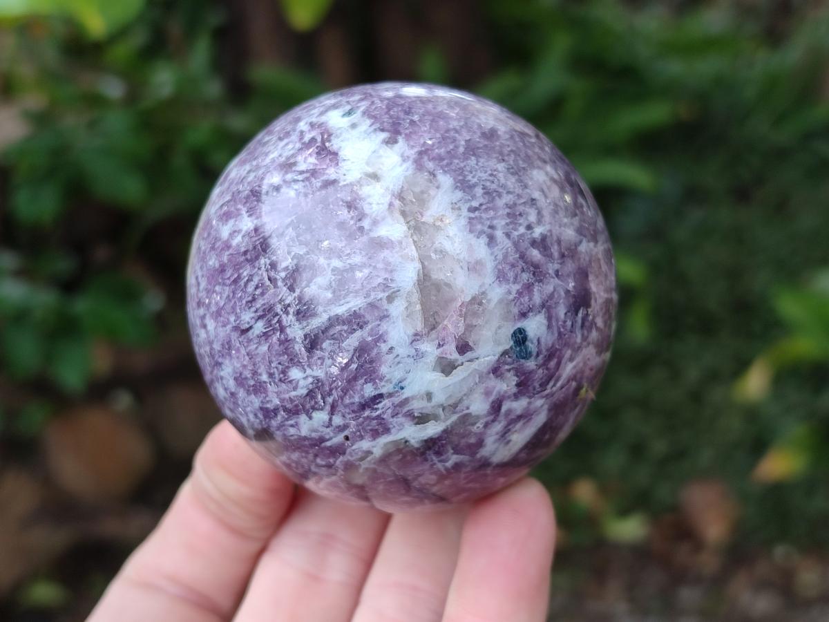 Polished Lepidolite Spheres x 4 From Ambatondrazaka, Madagascar - Toprock Gemstones and Minerals 
