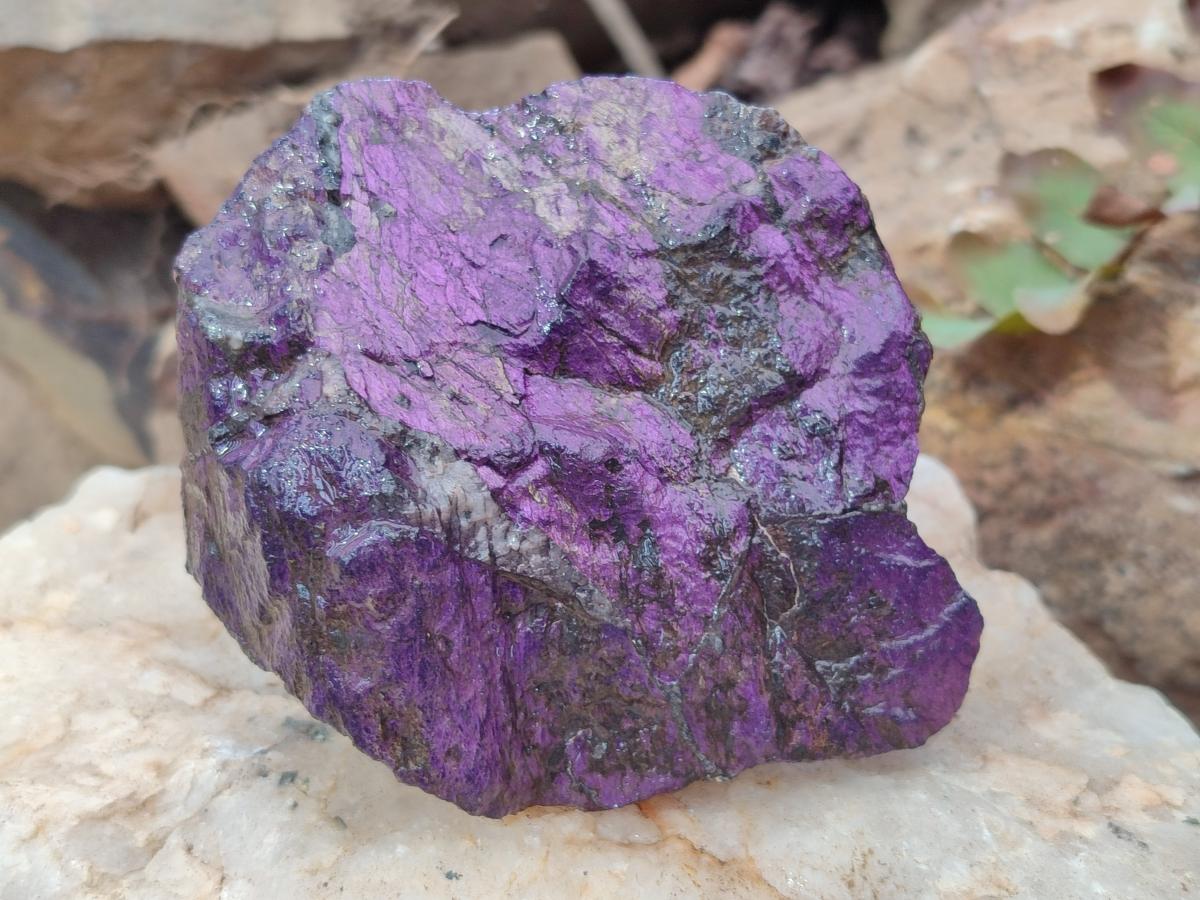 Natural Metallic Cobbed Purpurite Specimens x 6 From Erongo, Namibia - Toprock Gemstones and Minerals 
