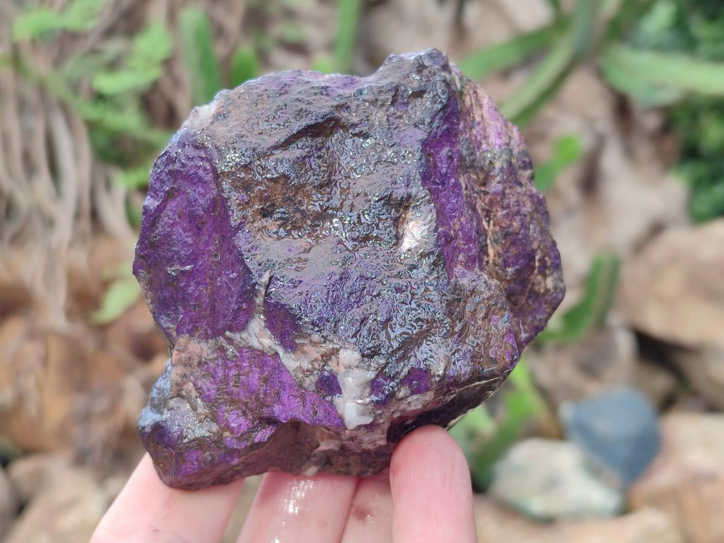 Natural Metallic Cobbed Purpurite Specimens x 6 From Erongo, Namibia - Toprock Gemstones and Minerals 