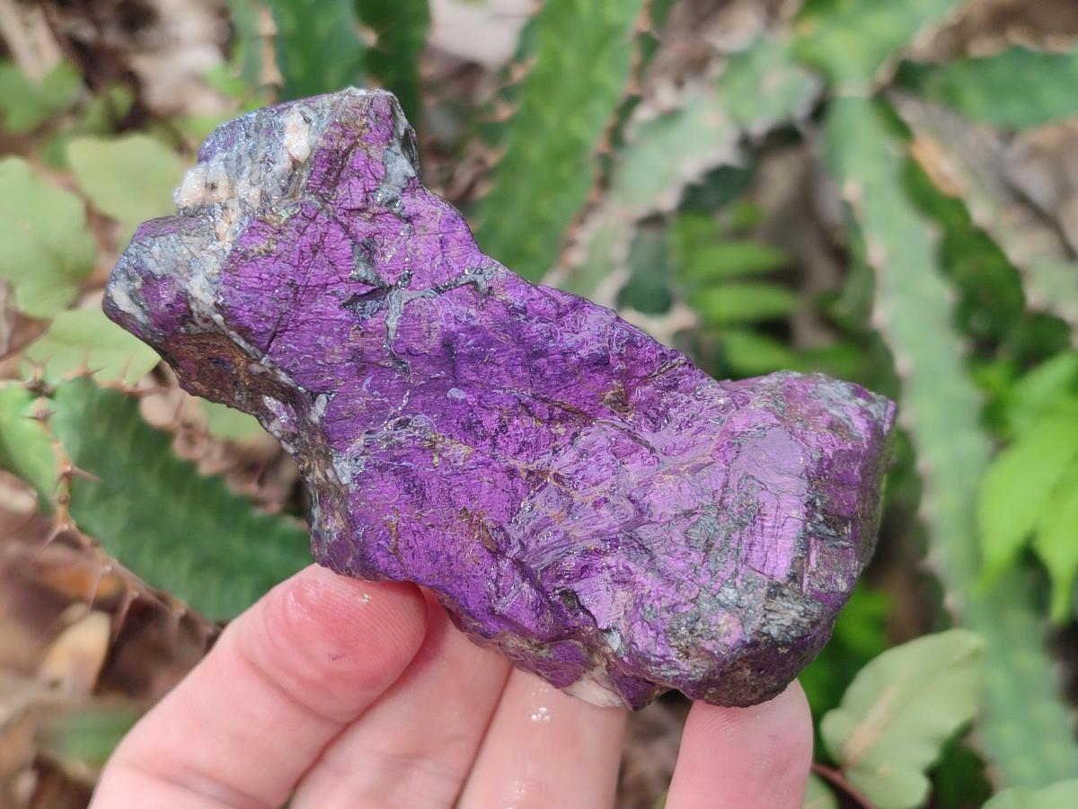 Natural Metallic Cobbed Purpurite Specimens x 6 From Erongo, Namibia - Toprock Gemstones and Minerals 