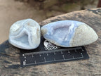 Polished Blue Lace Agate Free Forms x 12 From Nsanje, Malawi - Toprock Gemstones and Minerals 