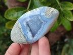 Polished Blue Lace Agate Free Forms x 12 From Nsanje, Malawi - Toprock Gemstones and Minerals 