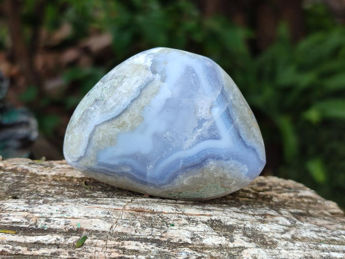 Polished Blue Lace Agate Free Forms x 12 From Nsanje, Malawi - Toprock Gemstones and Minerals 