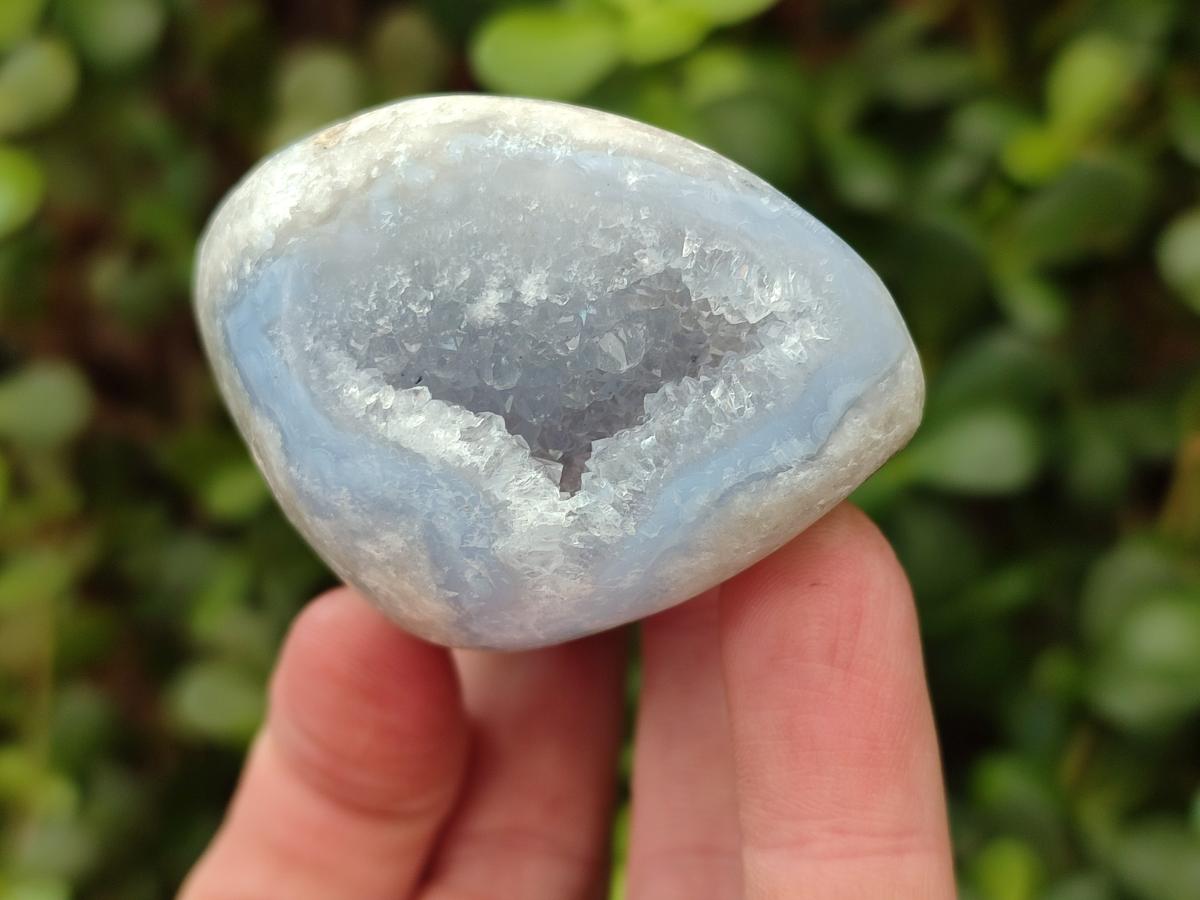 Polished Blue Lace Agate Free Forms x 12 From Nsanje, Malawi - Toprock Gemstones and Minerals 