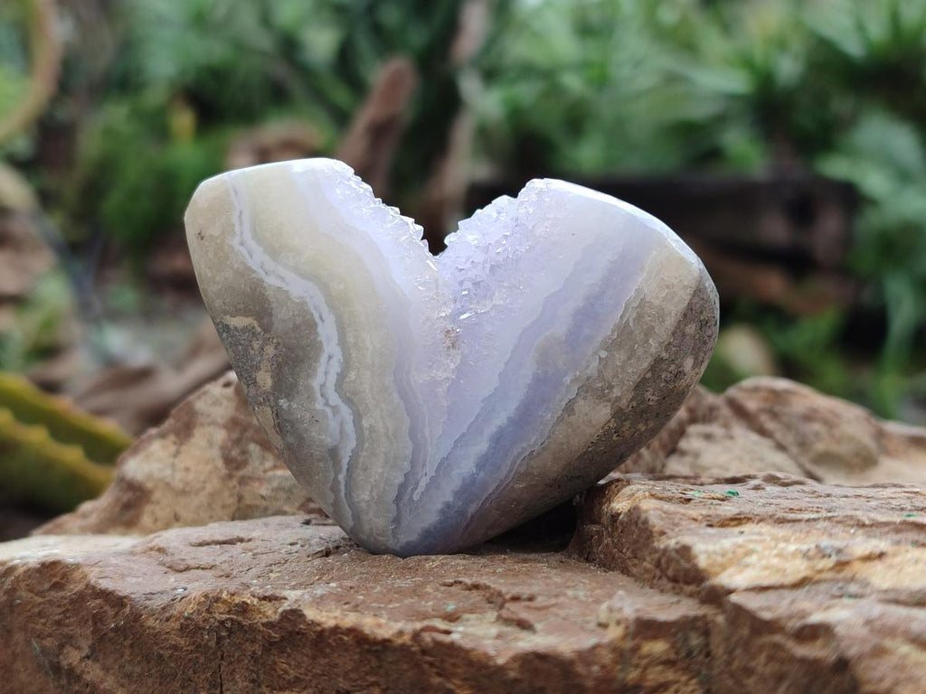 Polished Blue Lace Agate Free Forms x 12 From Nsanje, Malawi - Toprock Gemstones and Minerals 