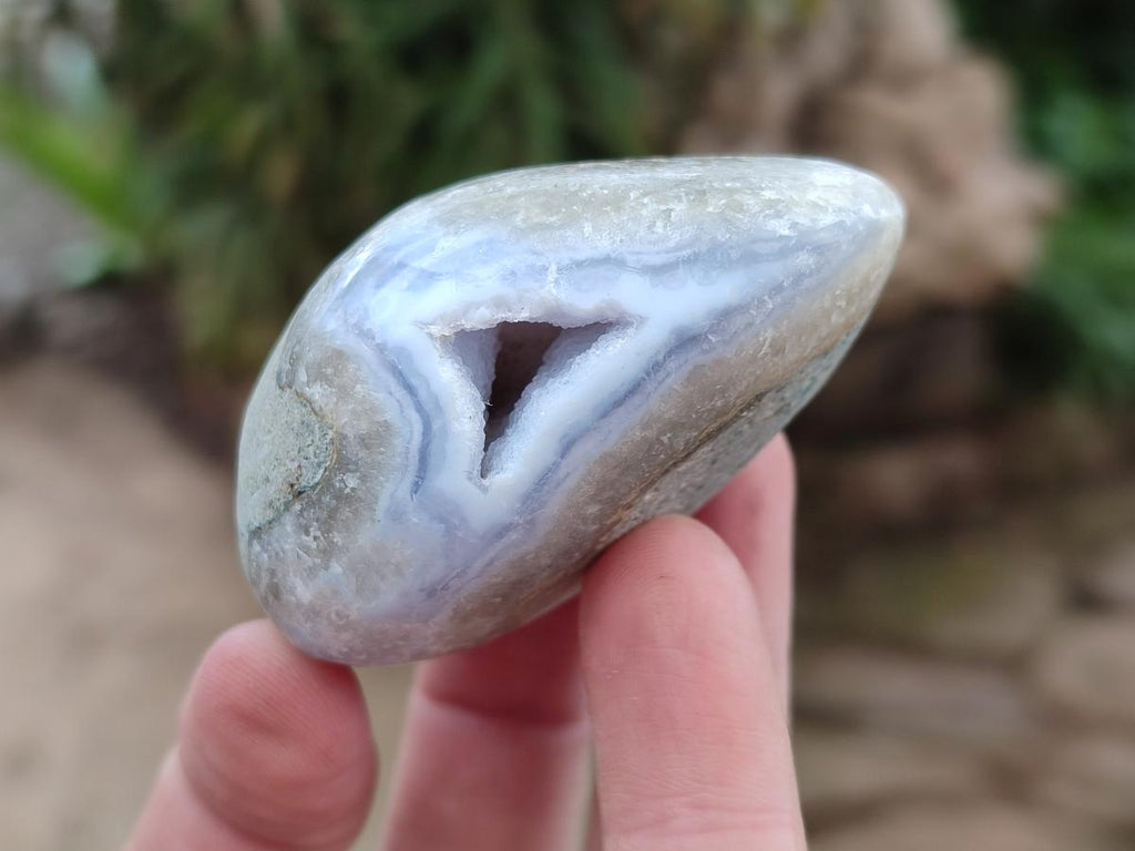 Polished Blue Lace Agate Free Forms x 12 From Nsanje, Malawi - Toprock Gemstones and Minerals 