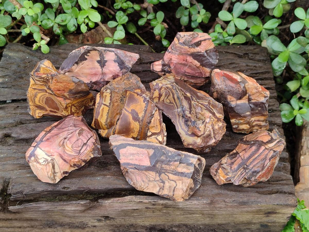 Natural Nguni Jasper Cobbed Specimens x 12 From Northern Cape, South Africa - Toprock Gemstones and Minerals 