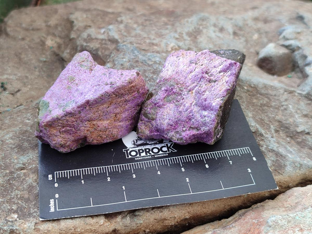 Natural Cobbed Stichtite Specimens x 35 From Barberton, South Africa - Toprock Gemstones and Minerals 