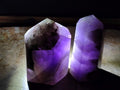 Polished Chevron Amethyst Display Crystal Points x 2 From Madagascar - Toprock Gemstones and Minerals 