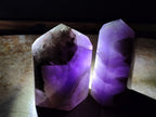 Polished Chevron Amethyst Display Crystal Points x 2 From Madagascar - Toprock Gemstones and Minerals 