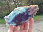 Polished Watermelon Fluorite Slices x 6 From Madagascar - Toprock Gemstones and Minerals 