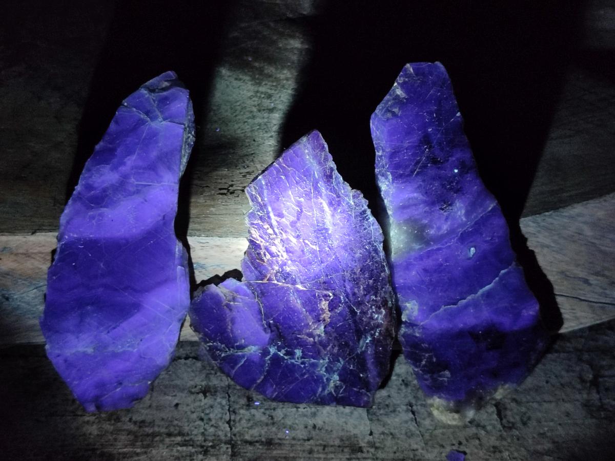 Polished Watermelon Fluorite Slices x 6 From Madagascar - Toprock Gemstones and Minerals 