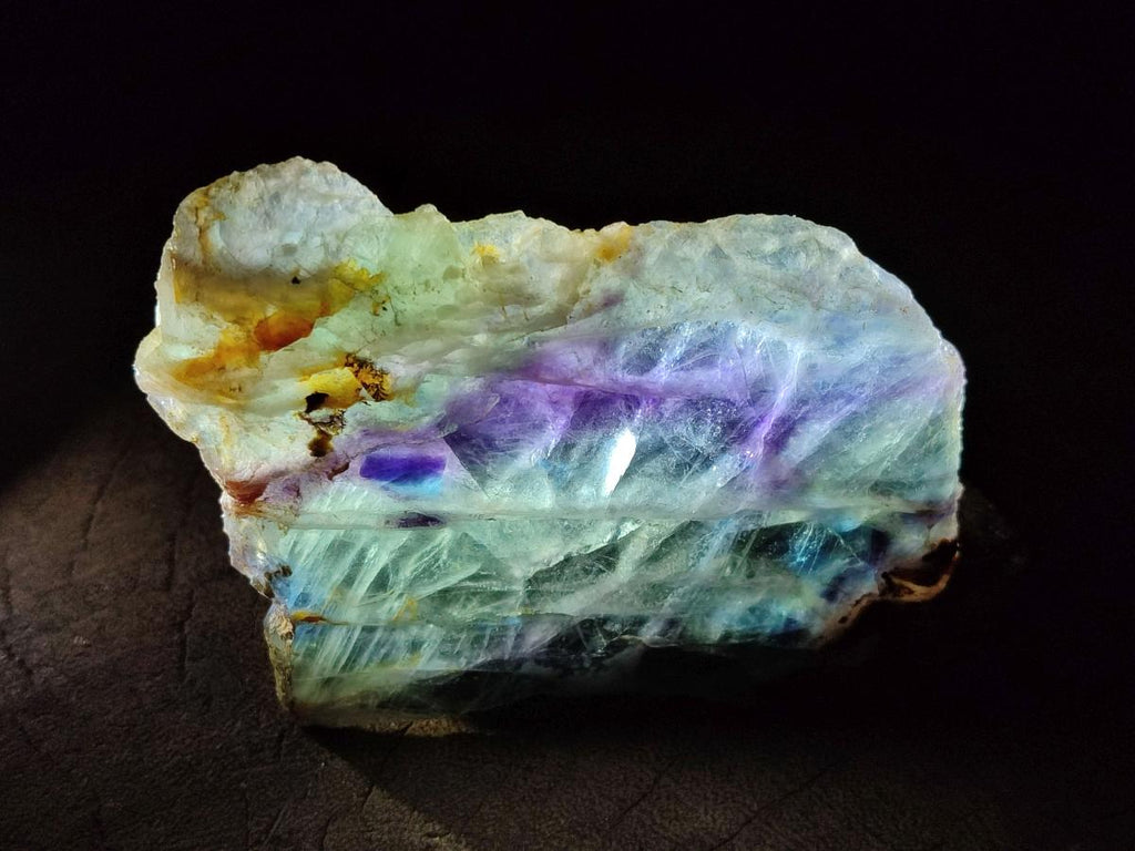Polished Watermelon Fluorite Slices x 6 From Madagascar - Toprock Gemstones and Minerals 