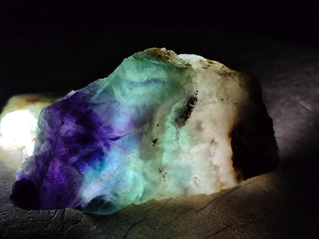 Polished Watermelon Fluorite Slices x 6 From Madagascar - Toprock Gemstones and Minerals 