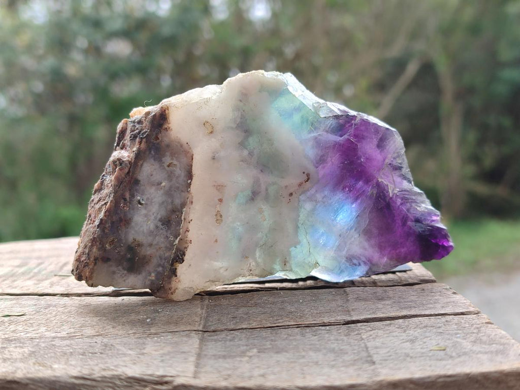 Polished Watermelon Fluorite Slices x 6 From Madagascar - Toprock Gemstones and Minerals 