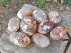 Polished Flower Agate Palm Stone x 12 From Antsahalova, Madagascar - Toprock Gemstones and Minerals 