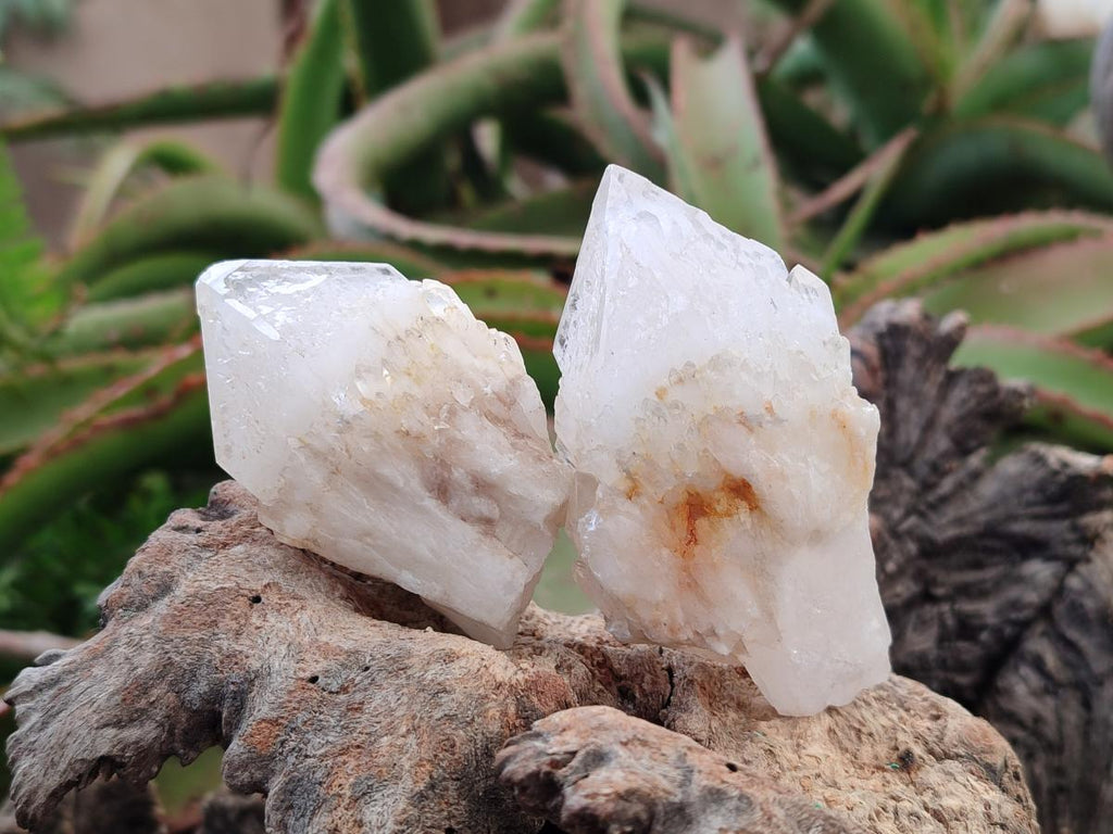 Natural Cascading "Anananas" Candle Quartz Crystals and Clusters x 9 From Antsirabe, Madagascar - Toprock Gemstones and Minerals 