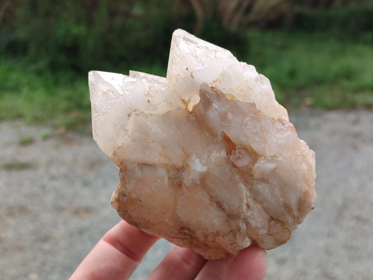 Natural Cascading "Anananas" Candle Quartz Crystals and Clusters x 9 From Antsirabe, Madagascar - Toprock Gemstones and Minerals 