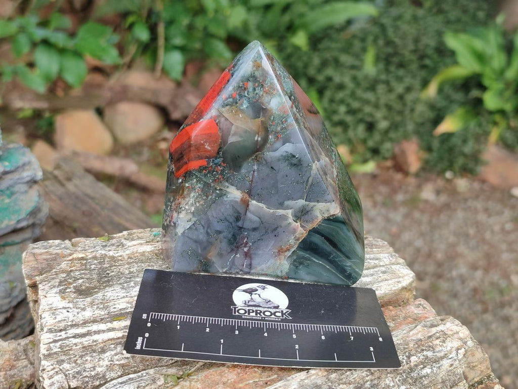 Polished Bloodstone Display Crystal Points x 3 From Swaziland - Toprock Gemstones and Minerals 
