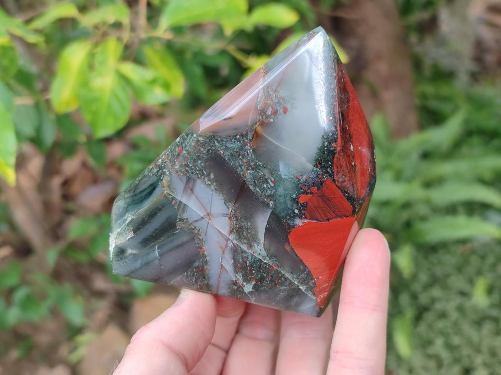 Polished Bloodstone Display Crystal Points x 3 From Swaziland - Toprock Gemstones and Minerals 