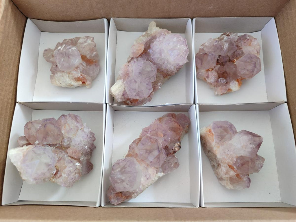 Natural Spirit Amethyst Clusters x 6 From Boekenhouthoek, South Africa - Toprock Gemstones and Minerals 