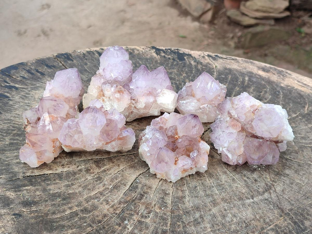 Natural Spirit Amethyst Clusters x 6 From Boekenhouthoek, South Africa - Toprock Gemstones and Minerals 