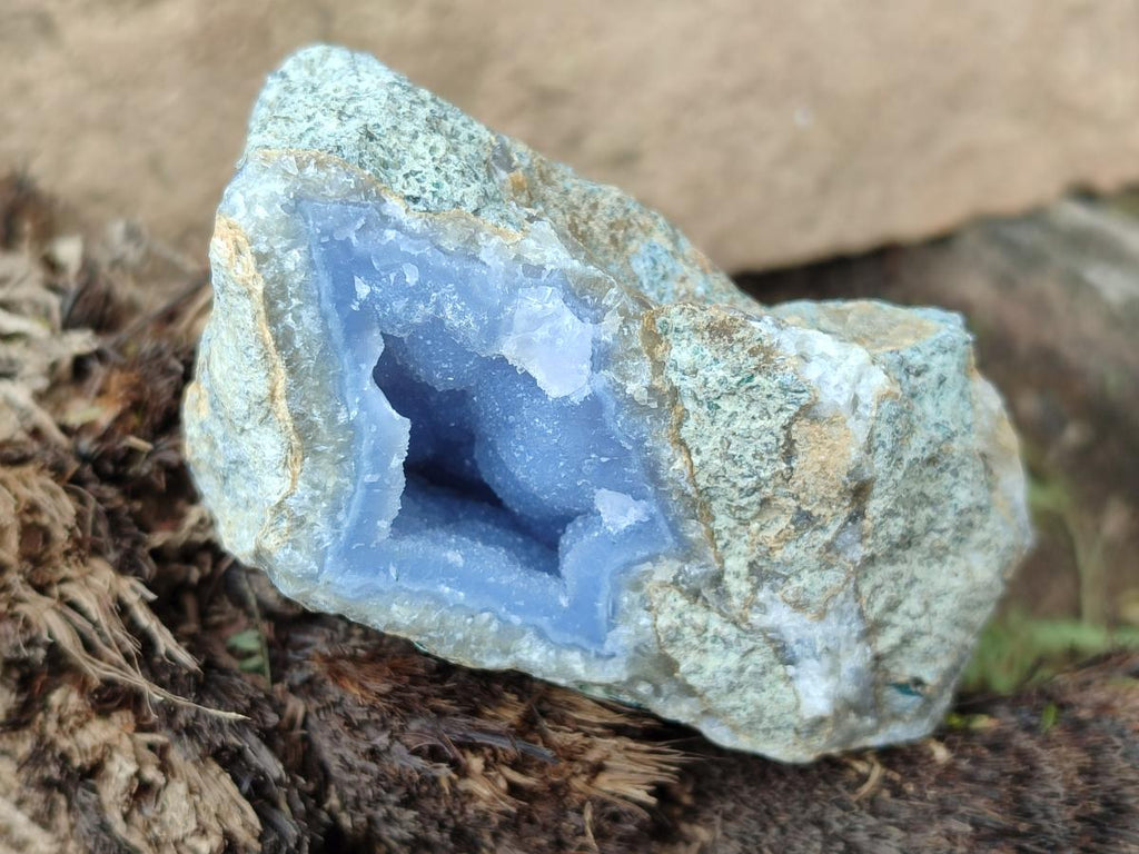 Natural Blue Lace Agate Geode Specimens x 12 From Nsanje, Malawi - Toprock Gemstones and Minerals 