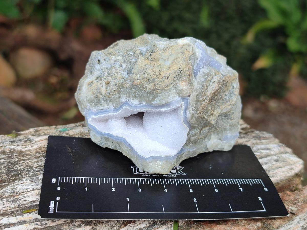 Natural Blue Lace Agate Geode Specimens x 12 From Nsanje, Malawi - Toprock Gemstones and Minerals 