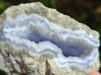Natural Blue Lace Agate Geode Specimens x 12 From Nsanje, Malawi - Toprock Gemstones and Minerals 