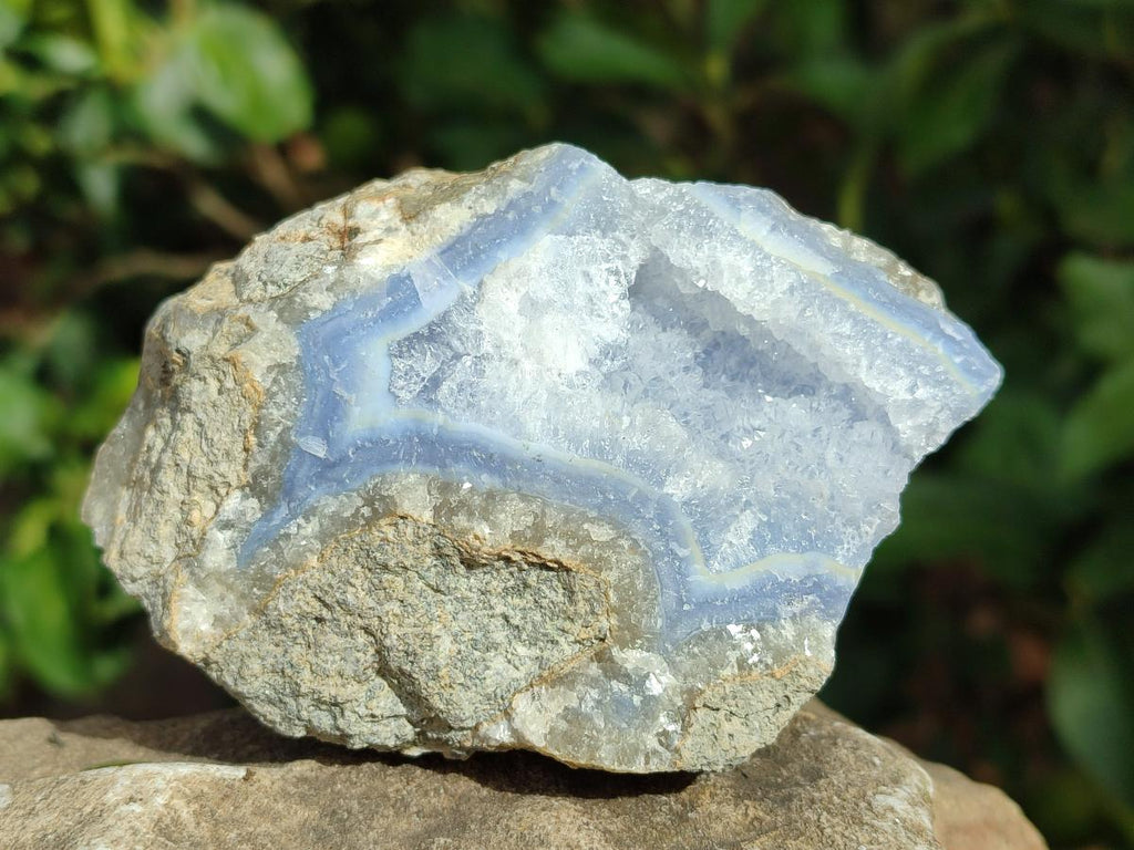 Natural Blue Lace Agate Geode Specimens x 12 From Nsanje, Malawi - Toprock Gemstones and Minerals 