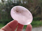 Polished Gemmy Rose Quartz Palm Stones x 24 From Madagascar - Toprock Gemstones and Minerals 