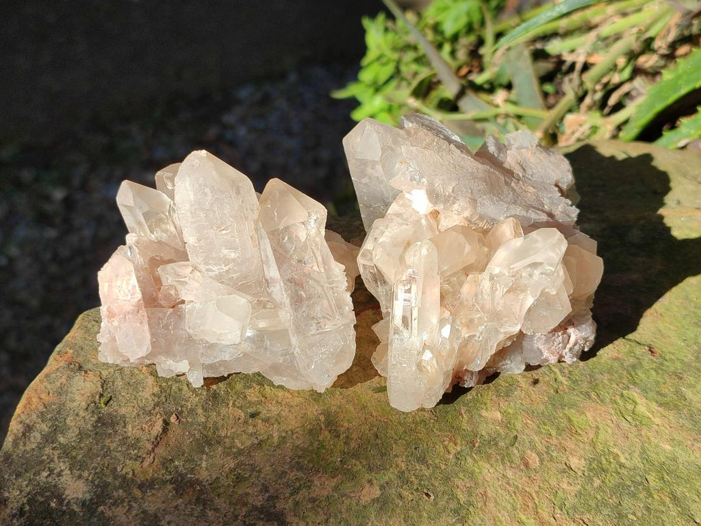 Natural Malagasy Quartz Clusters x 12 From Madagascar - Toprock Gemstones and Minerals 