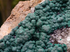 Natural Large Cabinet Ball Malachite on Quartz and Dolomite Matrix x 1 From Mindingi Mine, Congo - Toprock Gemstones and Minerals 