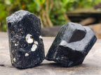 Natural Alluvial Schorl Black Tourmaline Crystal Specimens x 12 From Zimbabwe - Toprock Gemstones and Minerals 