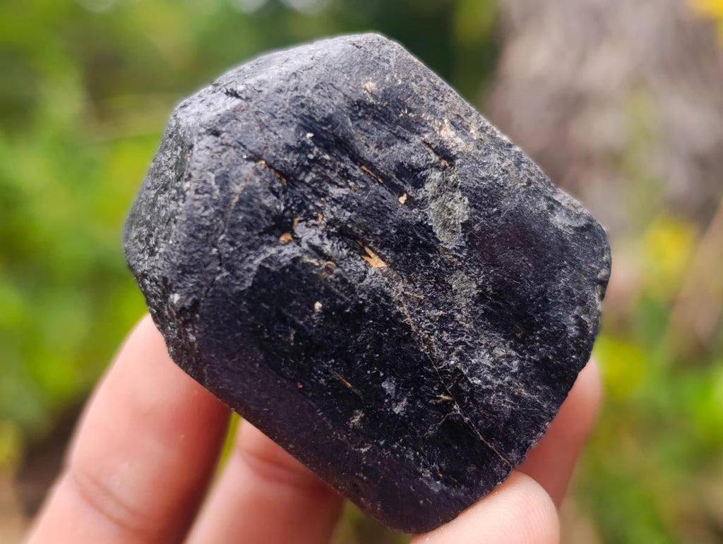 Natural Alluvial Schorl Black Tourmaline Crystal Specimens x 12 From Zimbabwe - Toprock Gemstones and Minerals 