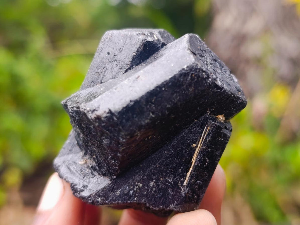 Natural Alluvial Schorl Black Tourmaline Crystal Specimens x 12 From Zimbabwe - Toprock Gemstones and Minerals 