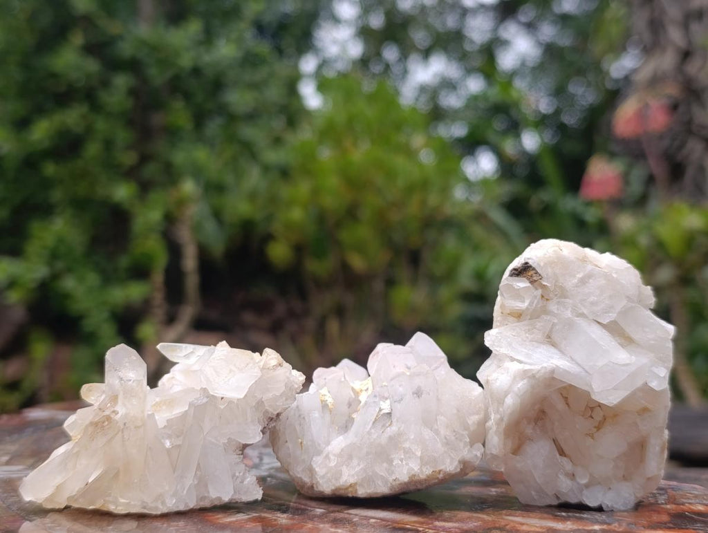 Natural Small Malagasy Quartz Clusters x 35 From Madagascar - Toprock Gemstones and Minerals 