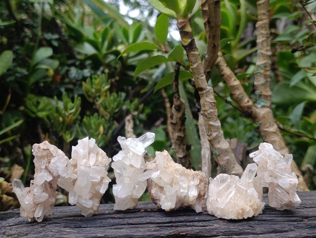 Natural Small Malagasy Quartz Clusters x 35 From Madagascar - Toprock Gemstones and Minerals 