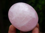 Polished Gemmy Rose Quartz Palm Stones x 24 From Madagascar - Toprock Gemstones and Minerals 