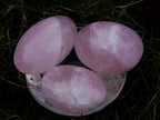 Polished Gemmy Rose Quartz Palm Stones x 24 From Madagascar - Toprock Gemstones and Minerals 