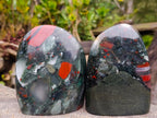 Polished Bloodstone Standing Display Pieces x 3 From Swaziland - Toprock Gemstones and Minerals 