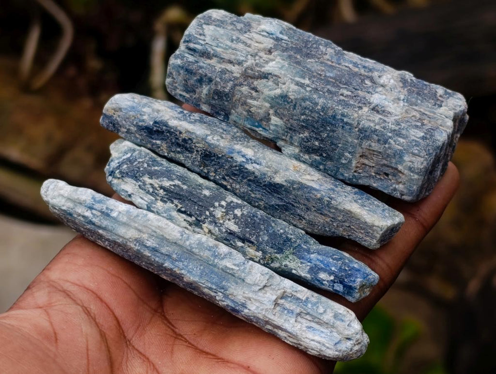Natural Kyanite Crystals x 24 From Karoi, Zimbabwe - Toprock Gemstones and Minerals 
