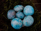 Polished Amazonite Palm Stones x 19 From Madagascar - Toprock Gemstones and Minerals 